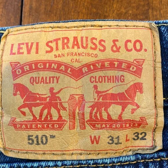 Levi’s 510 Men’s Dark Wash Skinny Jeans 31x32 - Picture 6 of 8